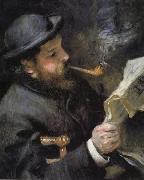 Chaude Monet Reading Pierre Renoir